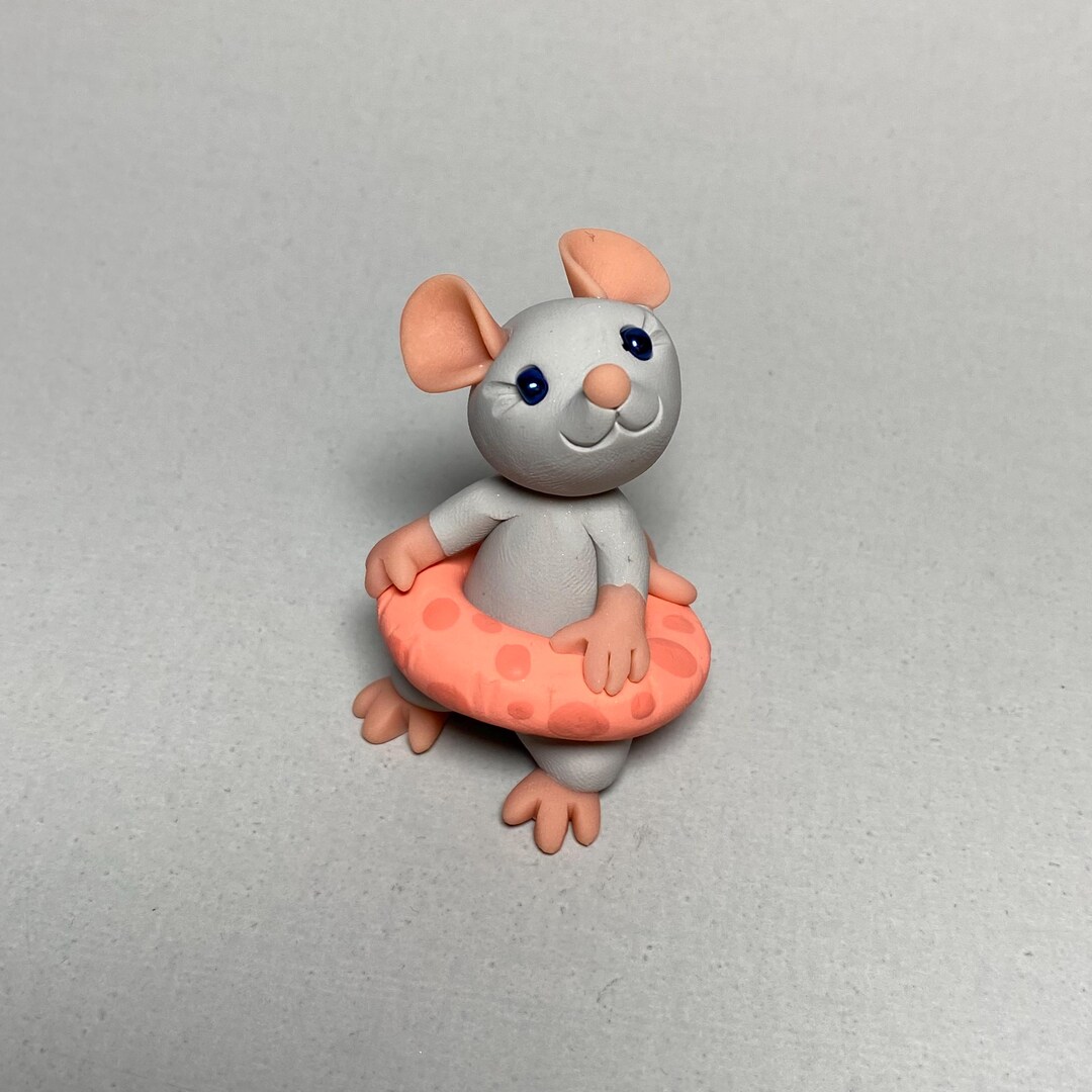 Mouse Figurine | Polymer Clay Mouse - Etsy