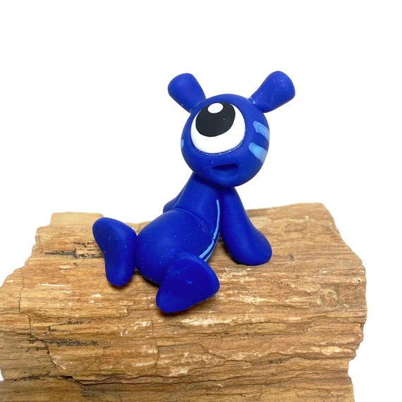 Sqwerb | Polymer Clay Alien Creature | Clay Monster Figurine | Cute Monster | Polymer Figurine