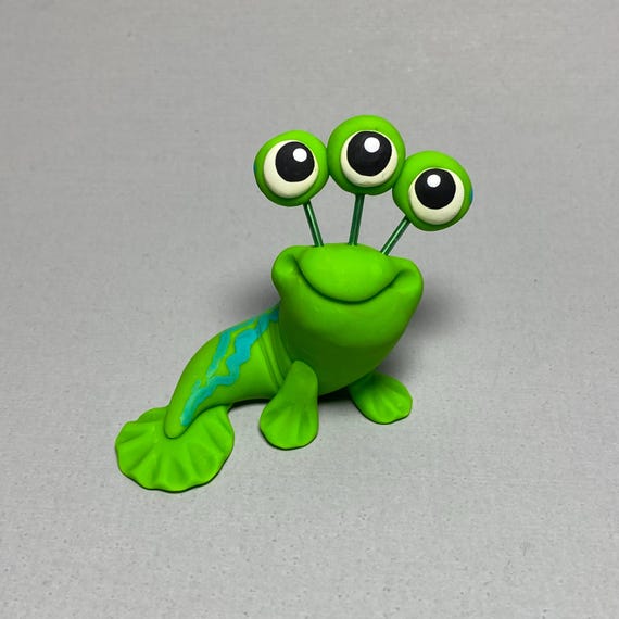Sqwerb | Polymer Clay Alien Creature | Clay Monster Figurine | Cute Monster | Polymer Figurine