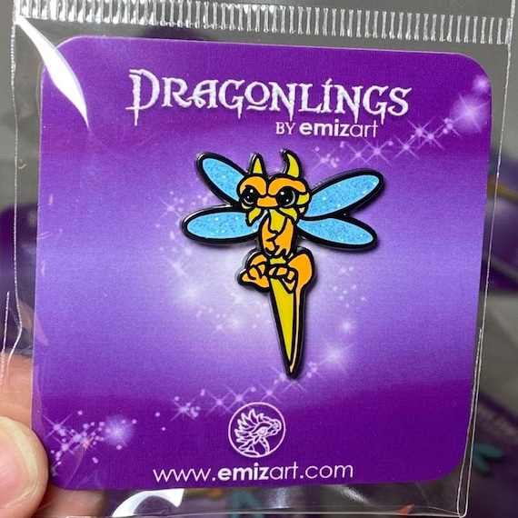 Dragonfly Pin | Hard Enamel Dragon Pin | Enamel Dragonfly Pin