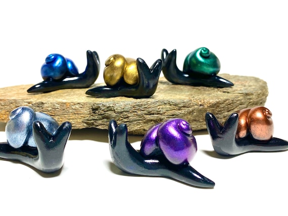 Set of 6 Shimmer Snails | Choose Your Colors