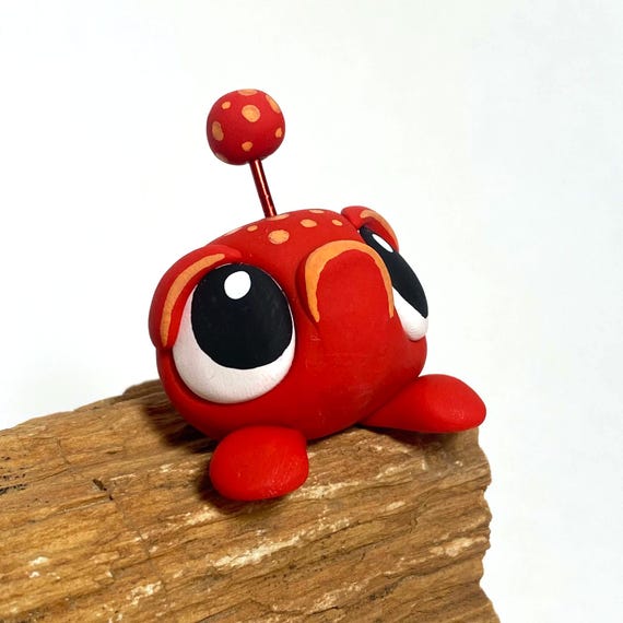 Sqwerb | Polymer Clay Alien Creature | Clay Monster Figurine | Cute Monster | Polymer Figurine
