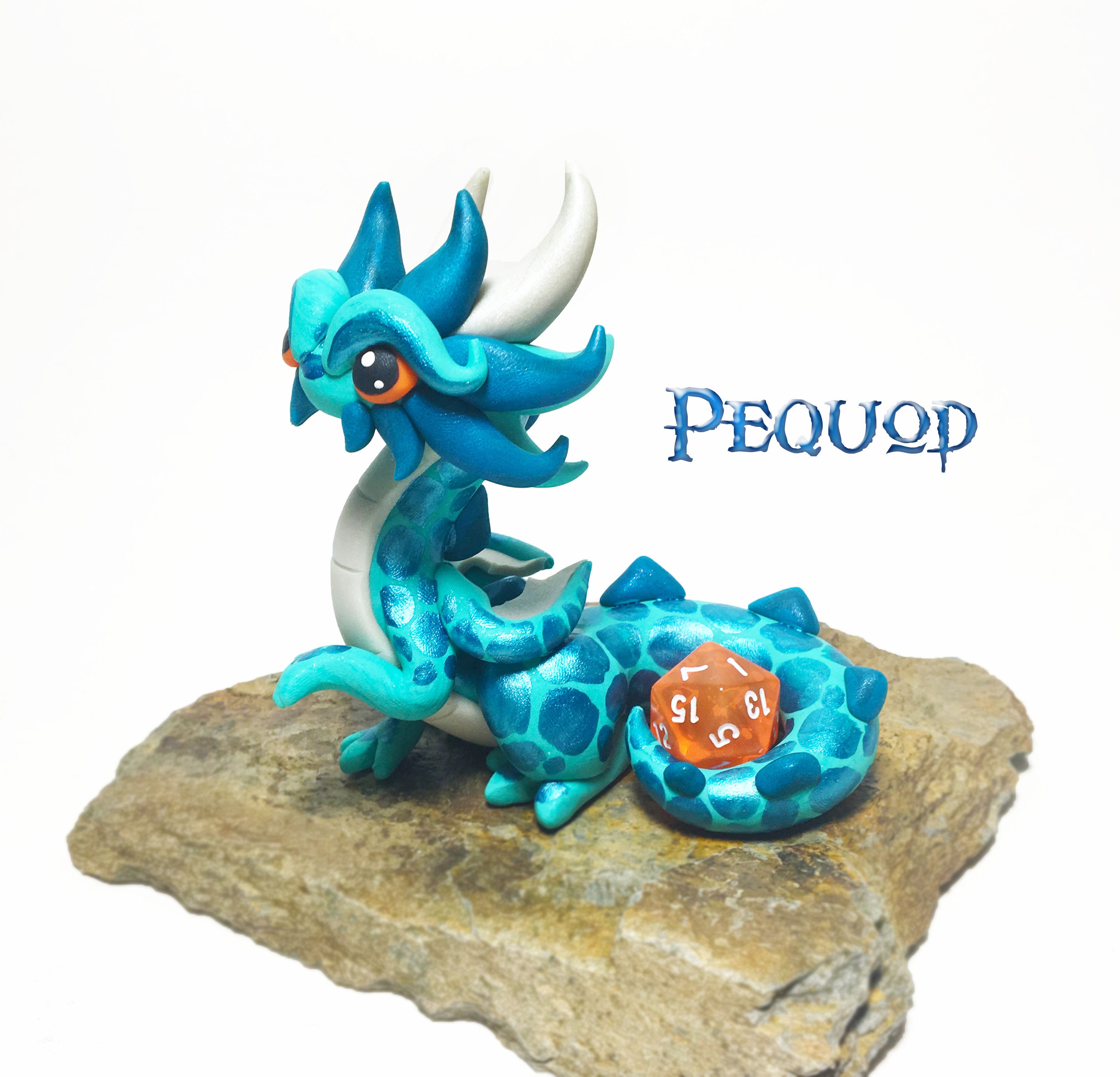 DnD Dice Holder Dragon Sculpture Dragon Figurine Polymer Clay