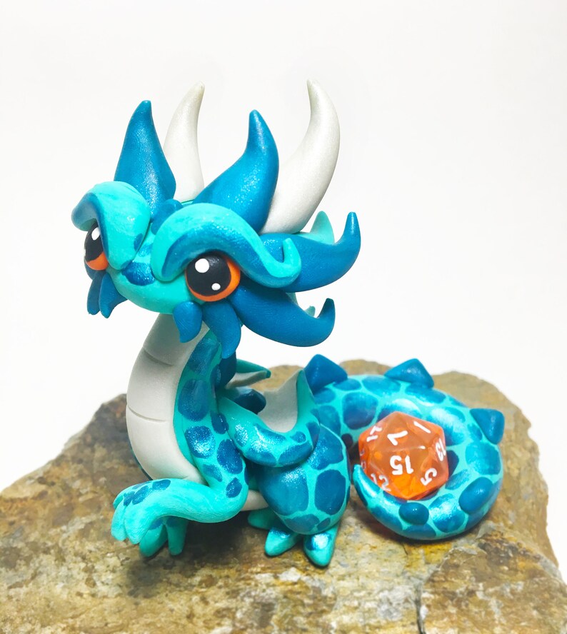 DnD Dice Holder Dragon Sculpture Dragon Figurine Polymer Etsy