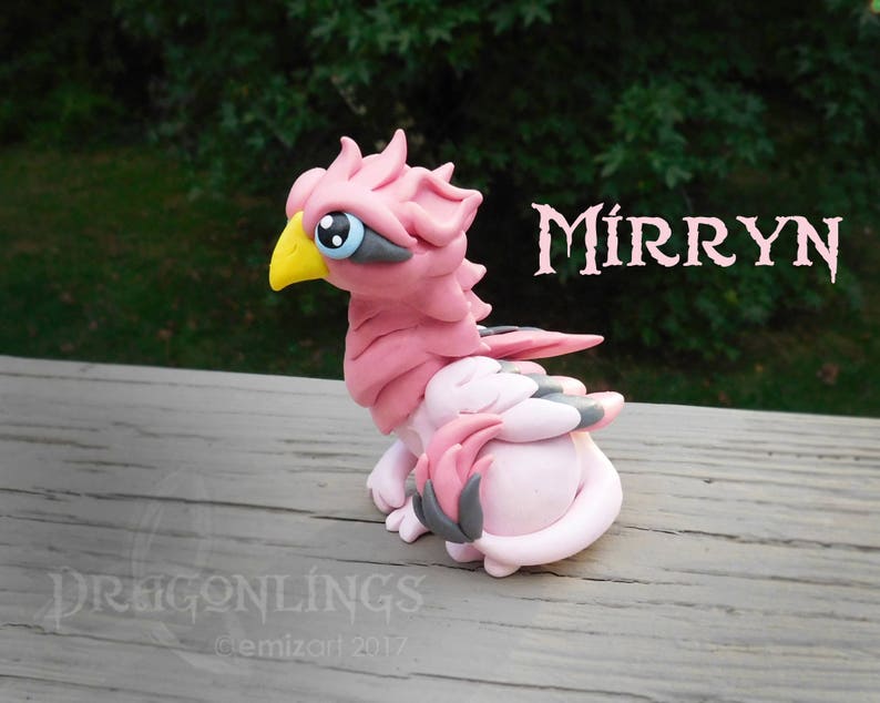 Polymer Clay Griffin Sculpture Design Your Own Grifflet Etsy