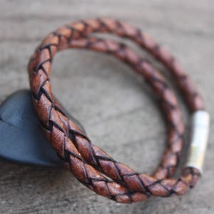 Leather Bracelet, braided bracelet, gift for him, gift for her, couple gifts, anniversary gift, groomsman Gift, accessories