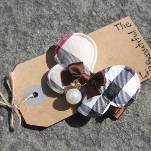 Butterfly, Hair pin,  Hair clip, Checkers pattern, Women hair pin, kids gift, Girl hair clips, teen gift idea, toddler gift, gifts under 10