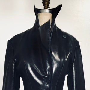 Azzedine ALAIA Black lambskin leather fitted jacket Made in France image 1