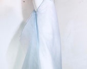 JIL Sander by RAF SIMONS baby blue tulle one shoulder dress New with Tags Made in Italy Runway