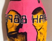 STEPHEN SPROUSE 1988 HARDCORE pink neon day glow denim micro mini skirt Museum fashion rare Punk