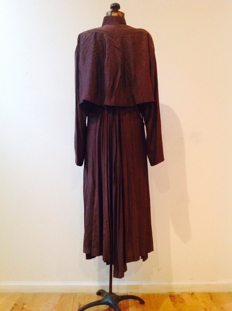 Azzedine ALAIA 1980's Paris cotton avant garde w/ cut out back wing shirt dress. Rare image 3