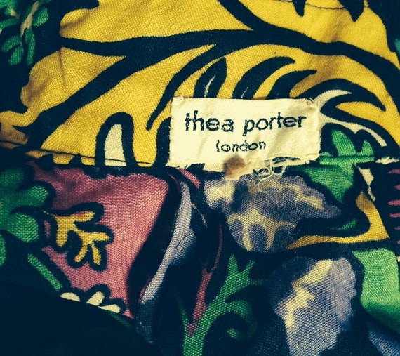 Thea Porter London 1960’s psychedelic print Victo… - image 4