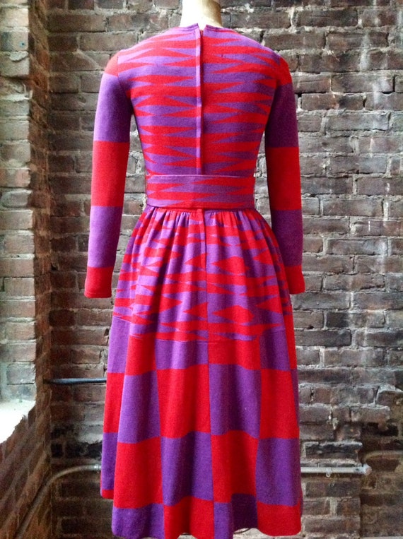 RUDI GERNREICH 1960 cube print mod dress in RUDI e