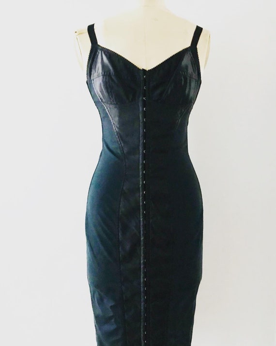 DOLCE &GABBANA 1990s black body con corset style … - image 1