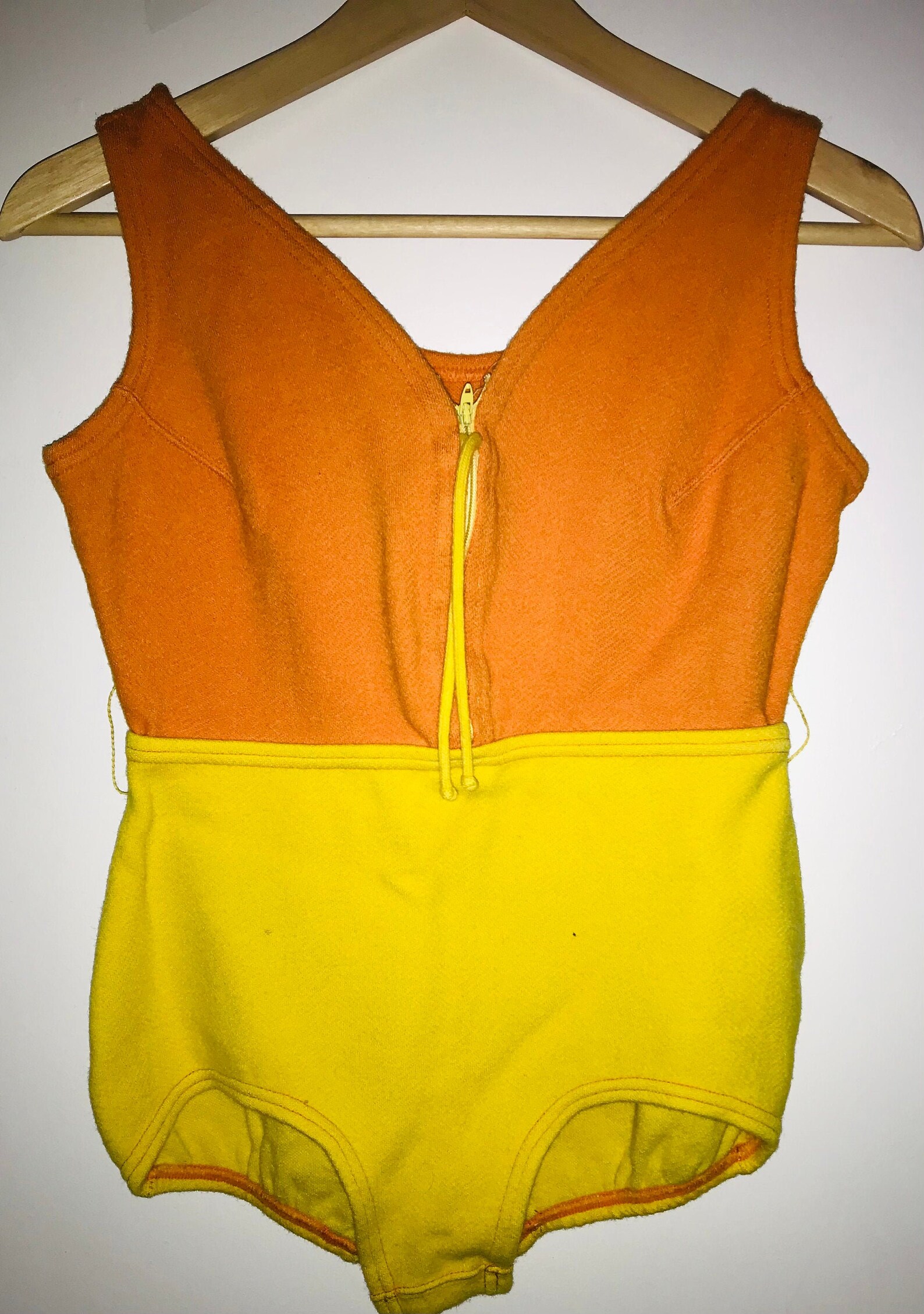 RUDI GERNREICH 1960 HARMOMY wool color block swimsuit Never | Etsy