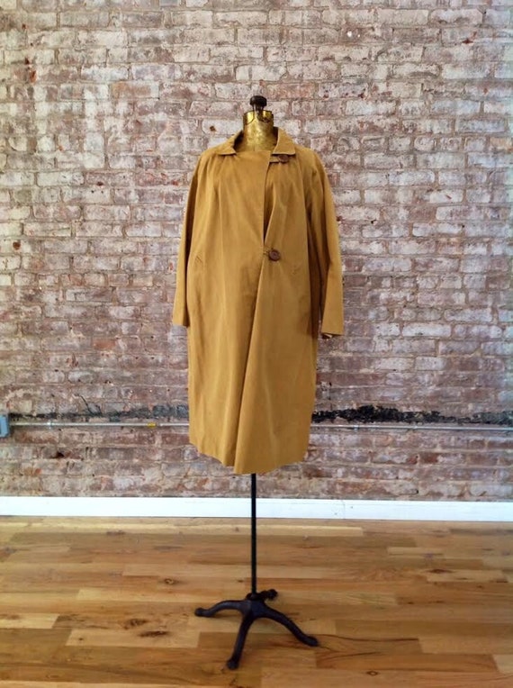 Trench Vintage Long Pierre Cardin Noir - Taille 48 - Occasion Très Bon état
