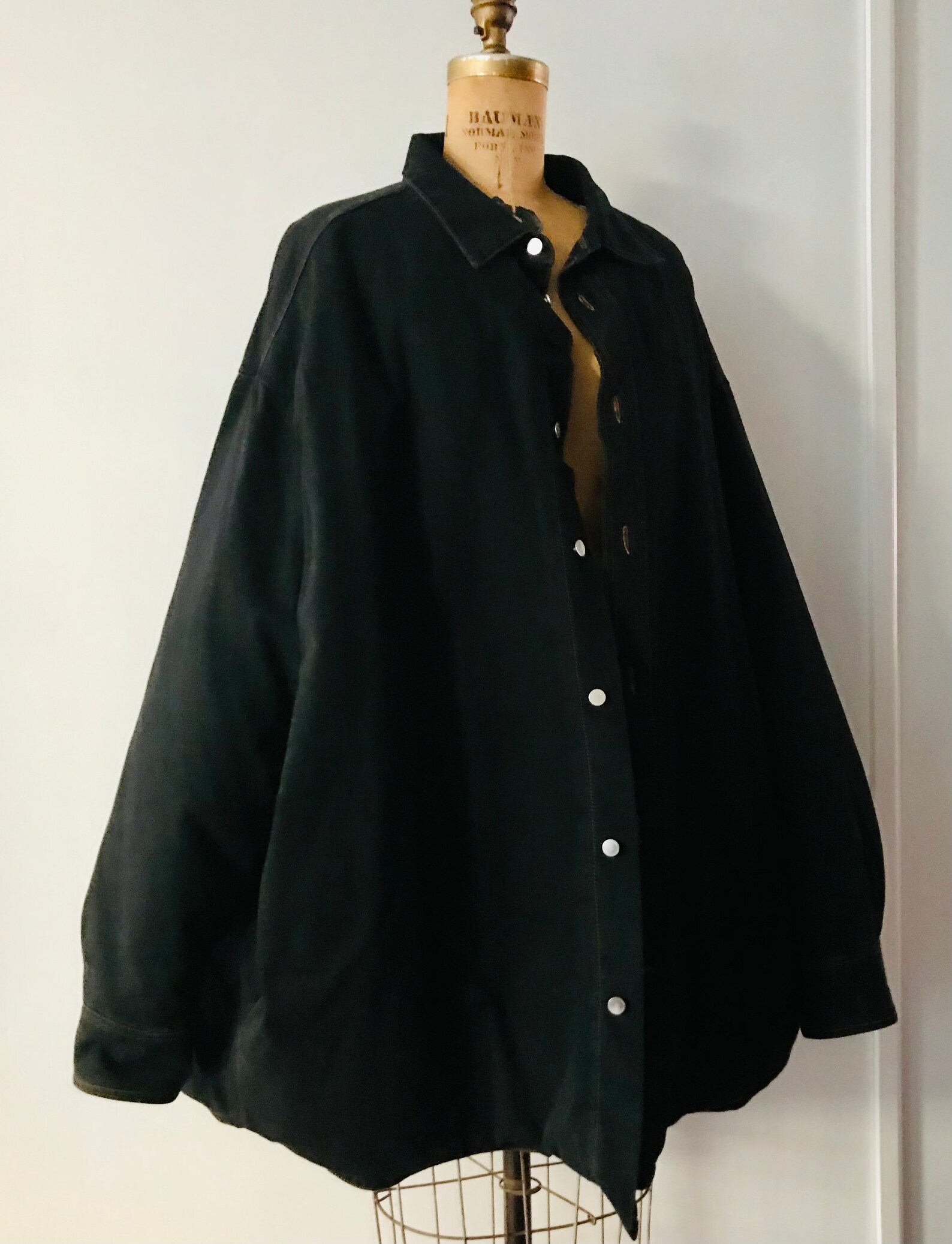 raf simons oversized denim jacket