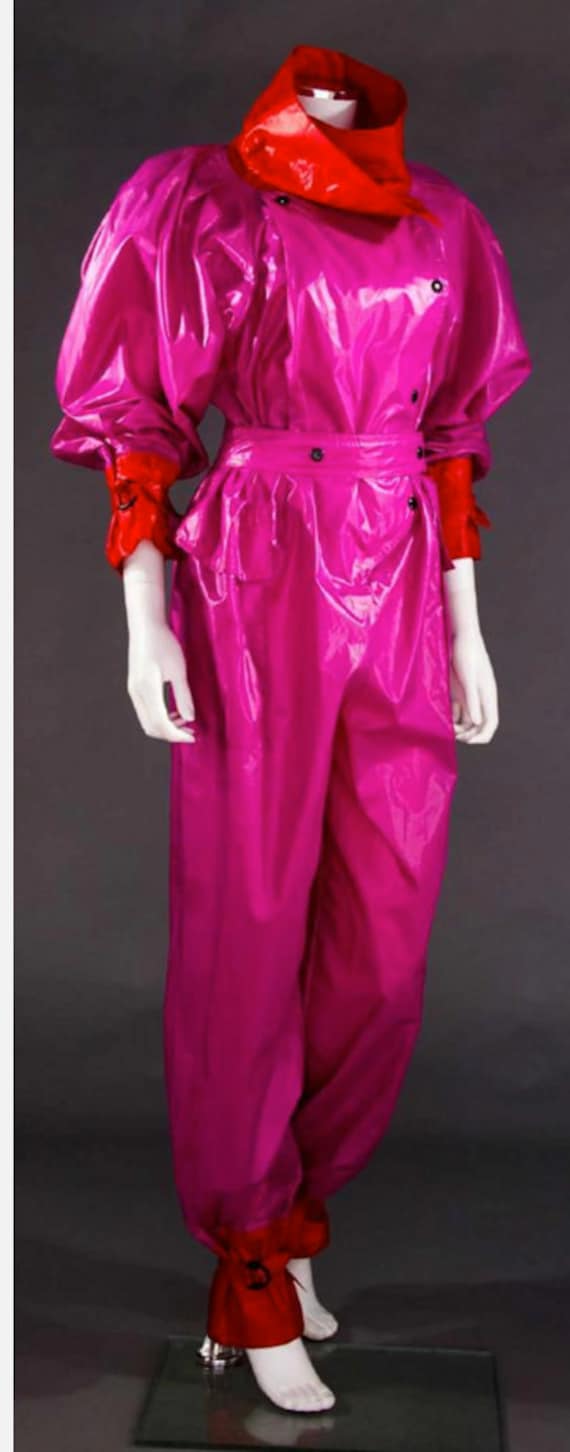 Issey Miyake 1980's hot pink jumpsuit