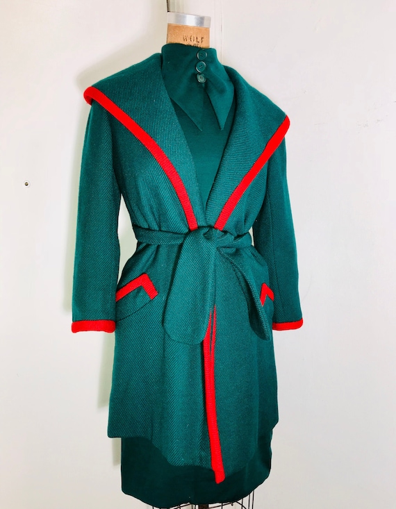 Geoffrey BEENE 1970s three piece wool ensemble app