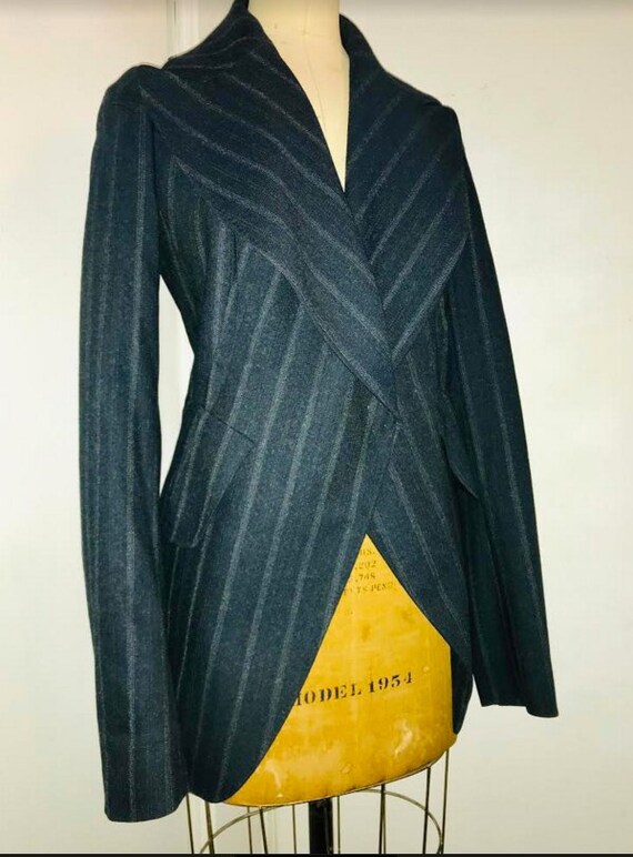 Martin MARGIELA pin striped striped wool doll col
