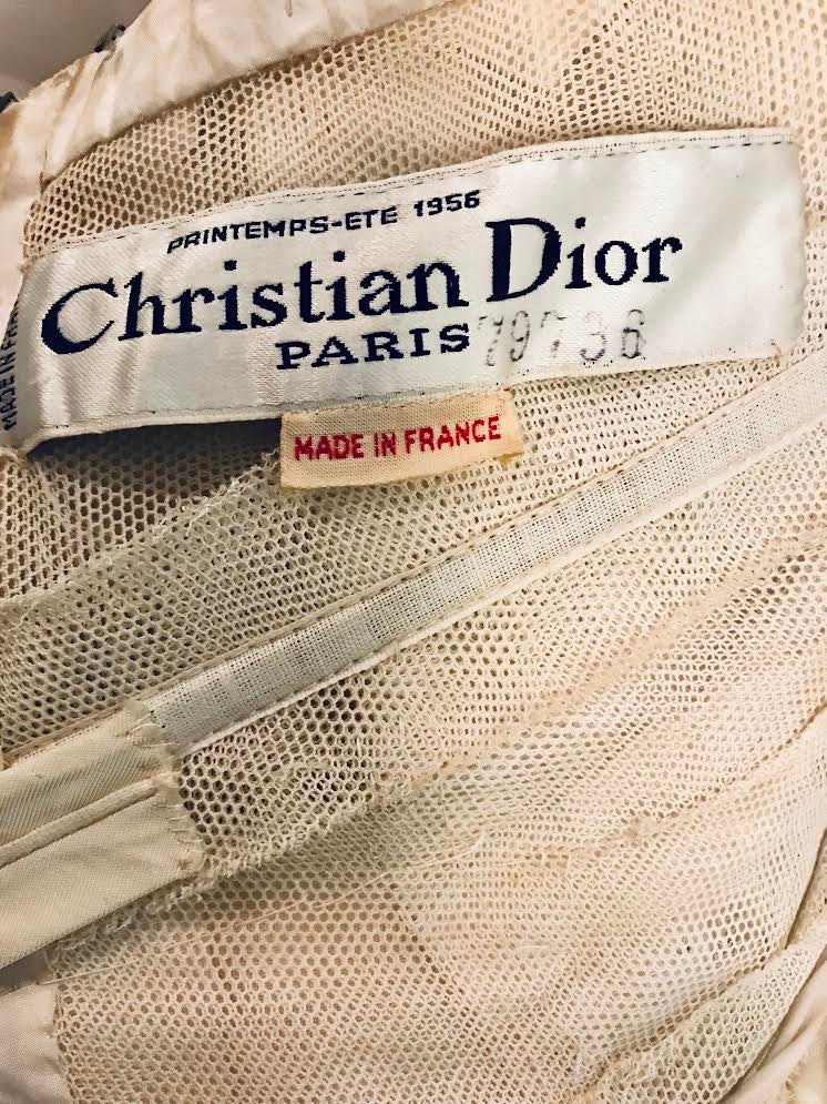 CHRISTIAN DIOR S/S 1956 Haute Couture Numbered off White - Etsy