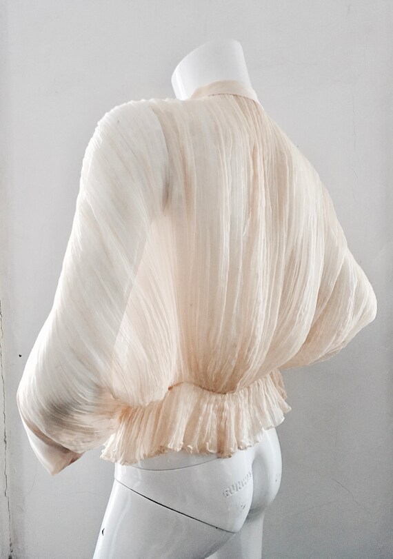 Giorgio Sant Angelo 1970s silk sheer chiffon blous