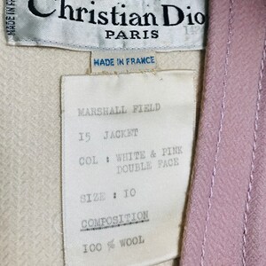 Christian Dior 1968 Marc Bohan pink wool skirt suit Made in France x rare imagem 4