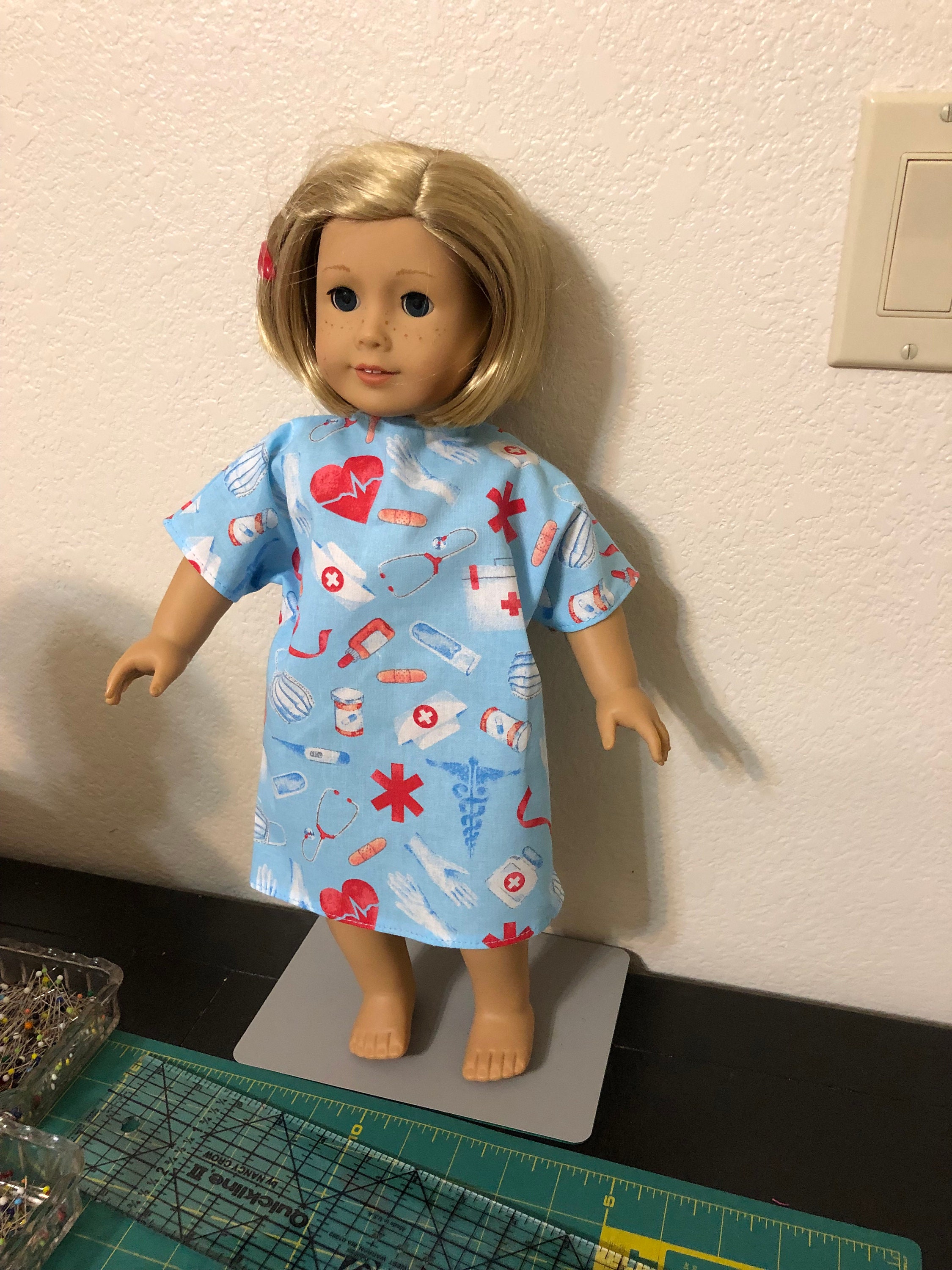 Hospital Gown for 18 American Girl Doll Etsy