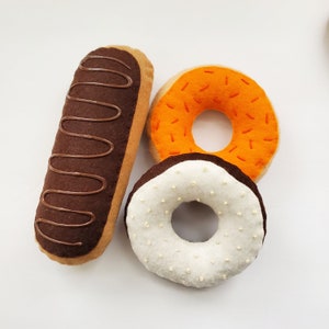 Felt Food Donuts, set of 3