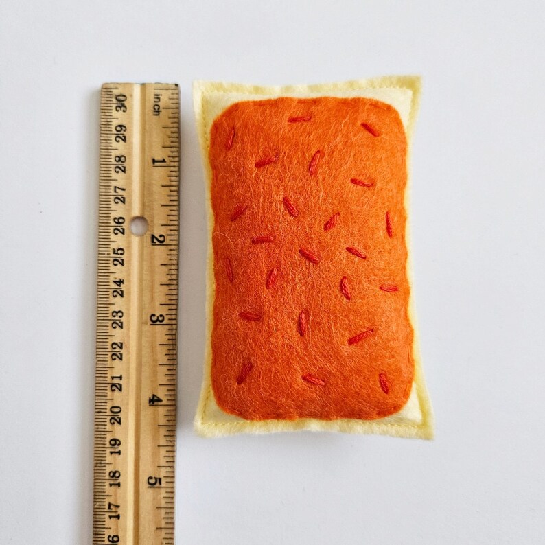 Orange Felt Food Poptart image 3