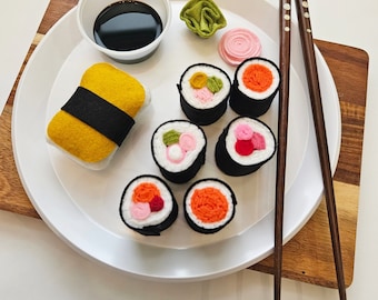 Sushi Felt Food, set of 9