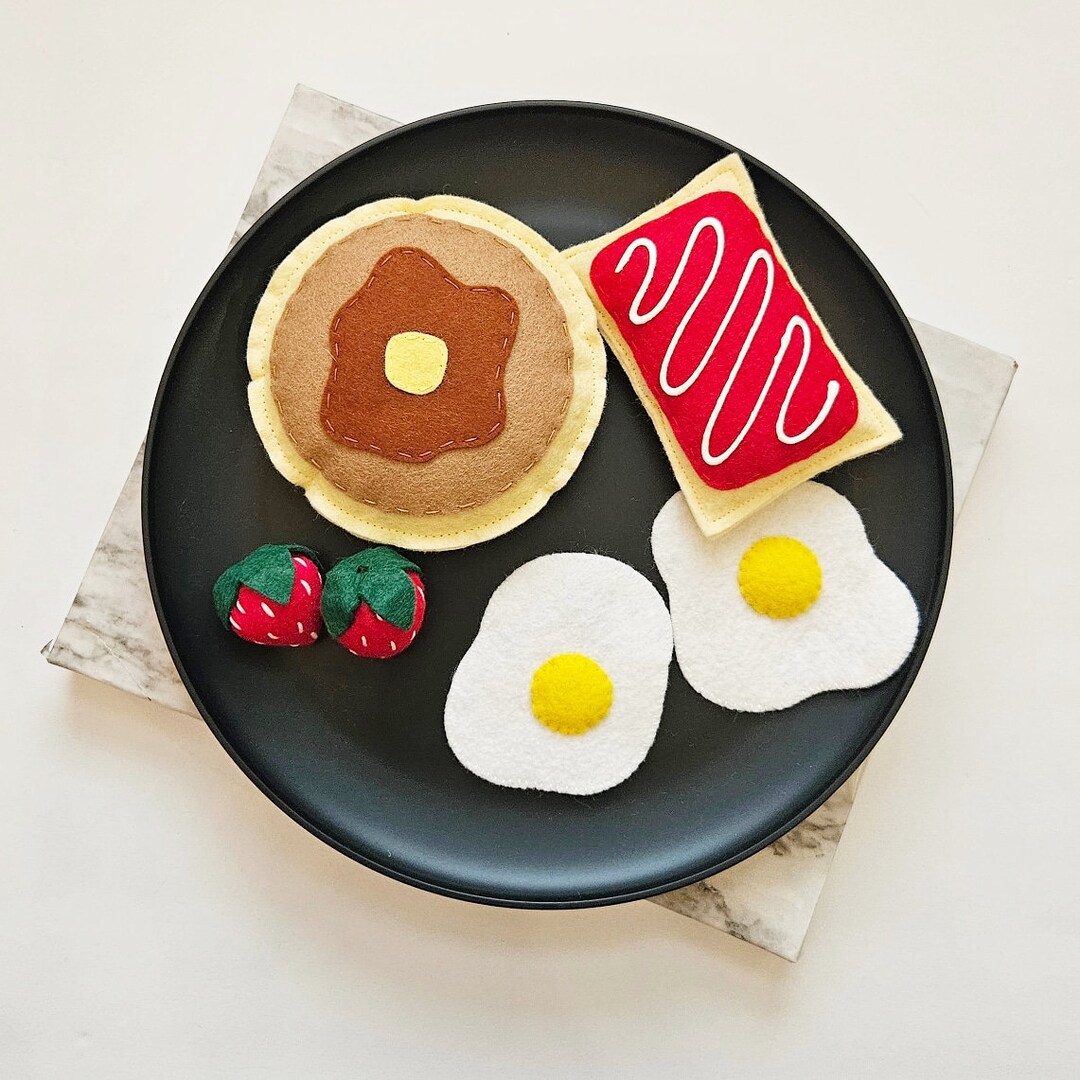 Felt Food Breakfast Set of 6 Etsy
