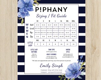 Piphany Size Chart