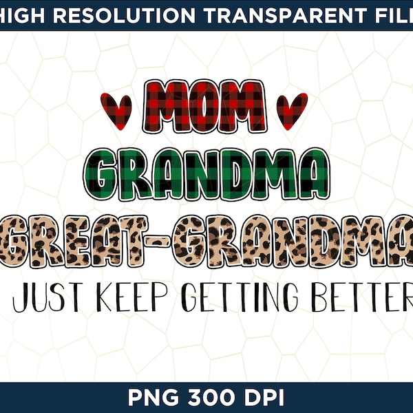 Mom Granny Great Granny I Just Keep Getting Better Svg Etsy New Zealand