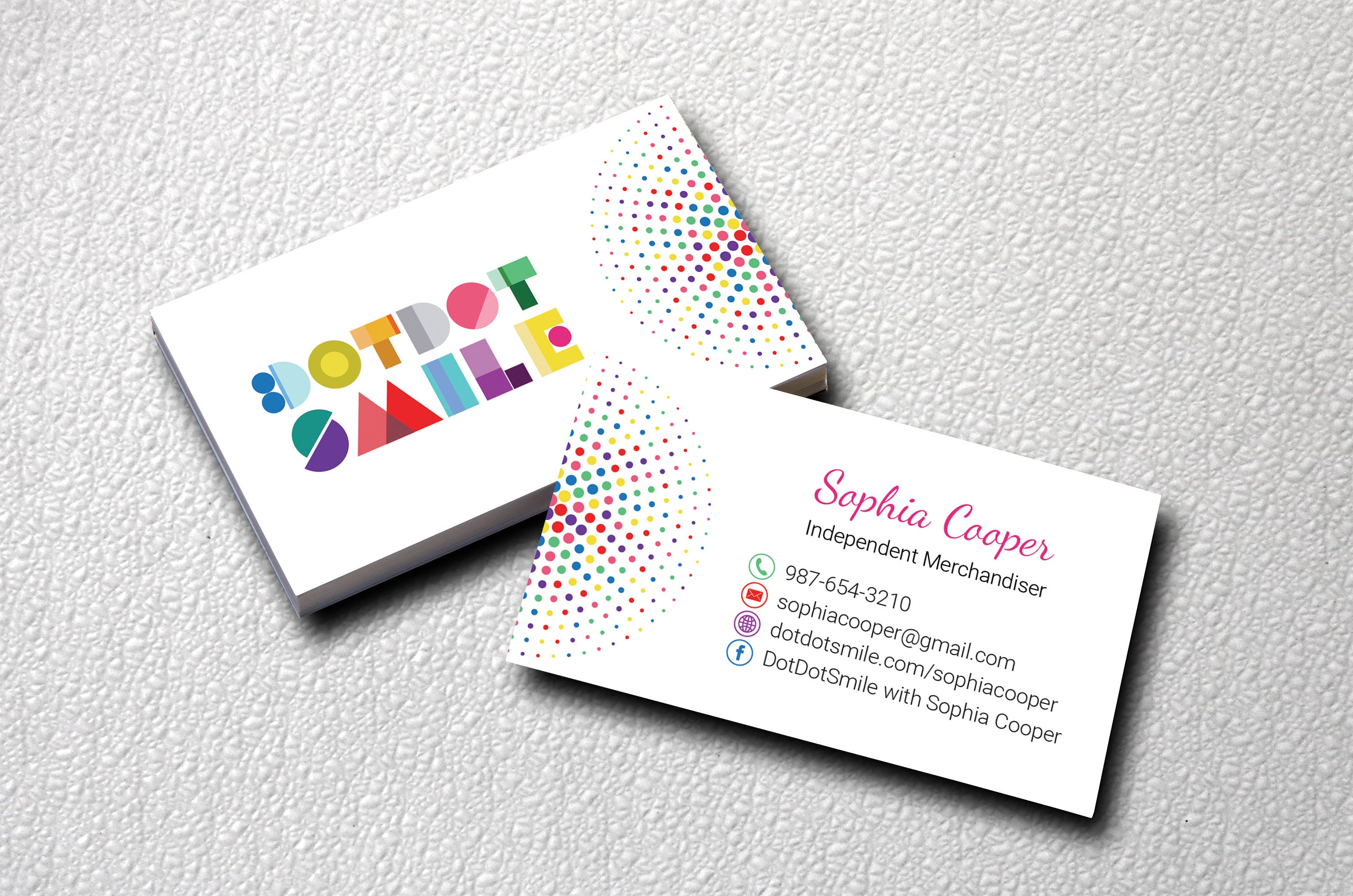 PRINTABLE DotDotSmile Business Cards Dot Dot Smile Business Etsy