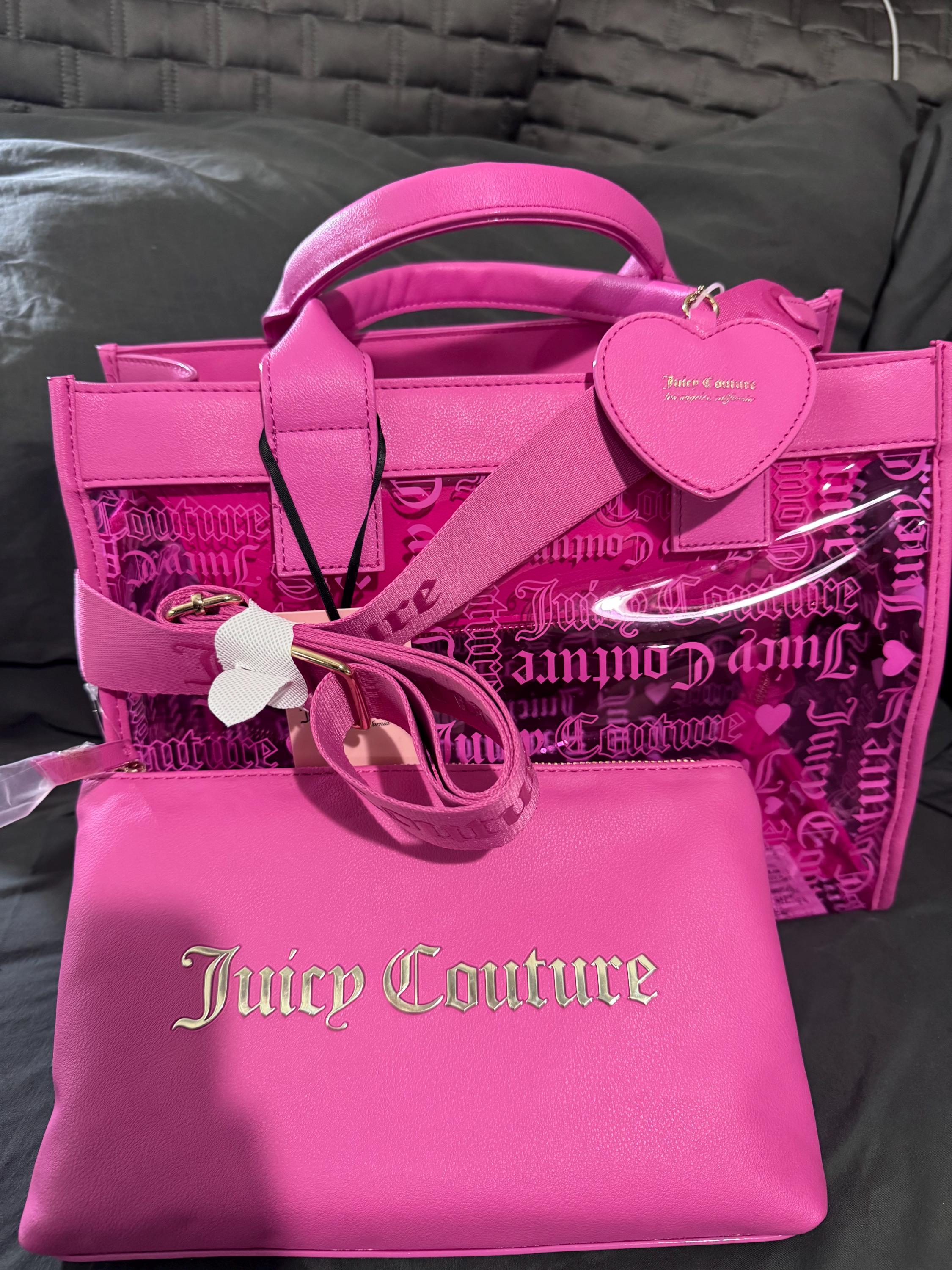 Juicy Couture Heart Juicy Pink Beachin Large Tote With  display picture 3