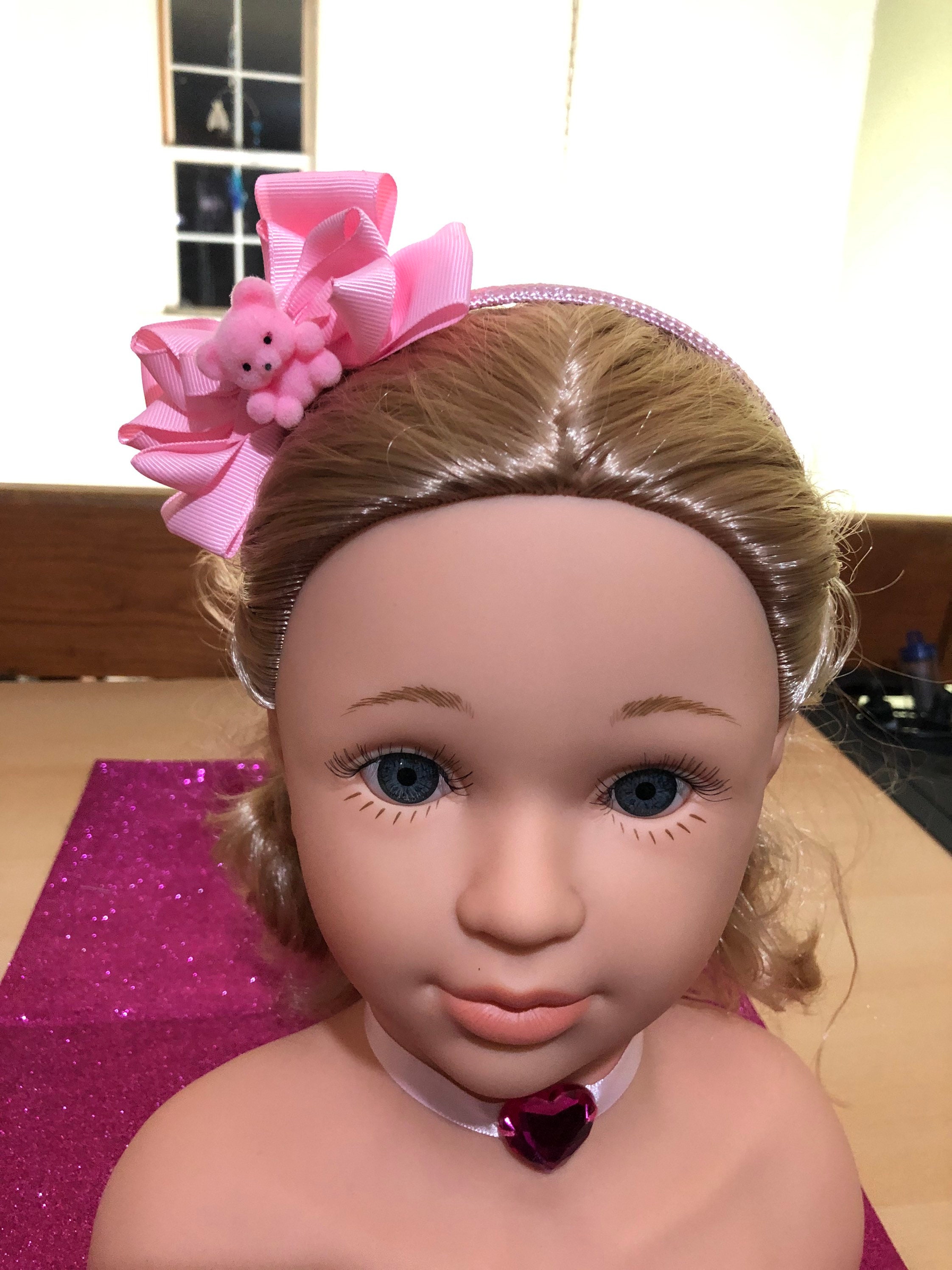 Girls Pink Teddy Bear Headband - Etsy