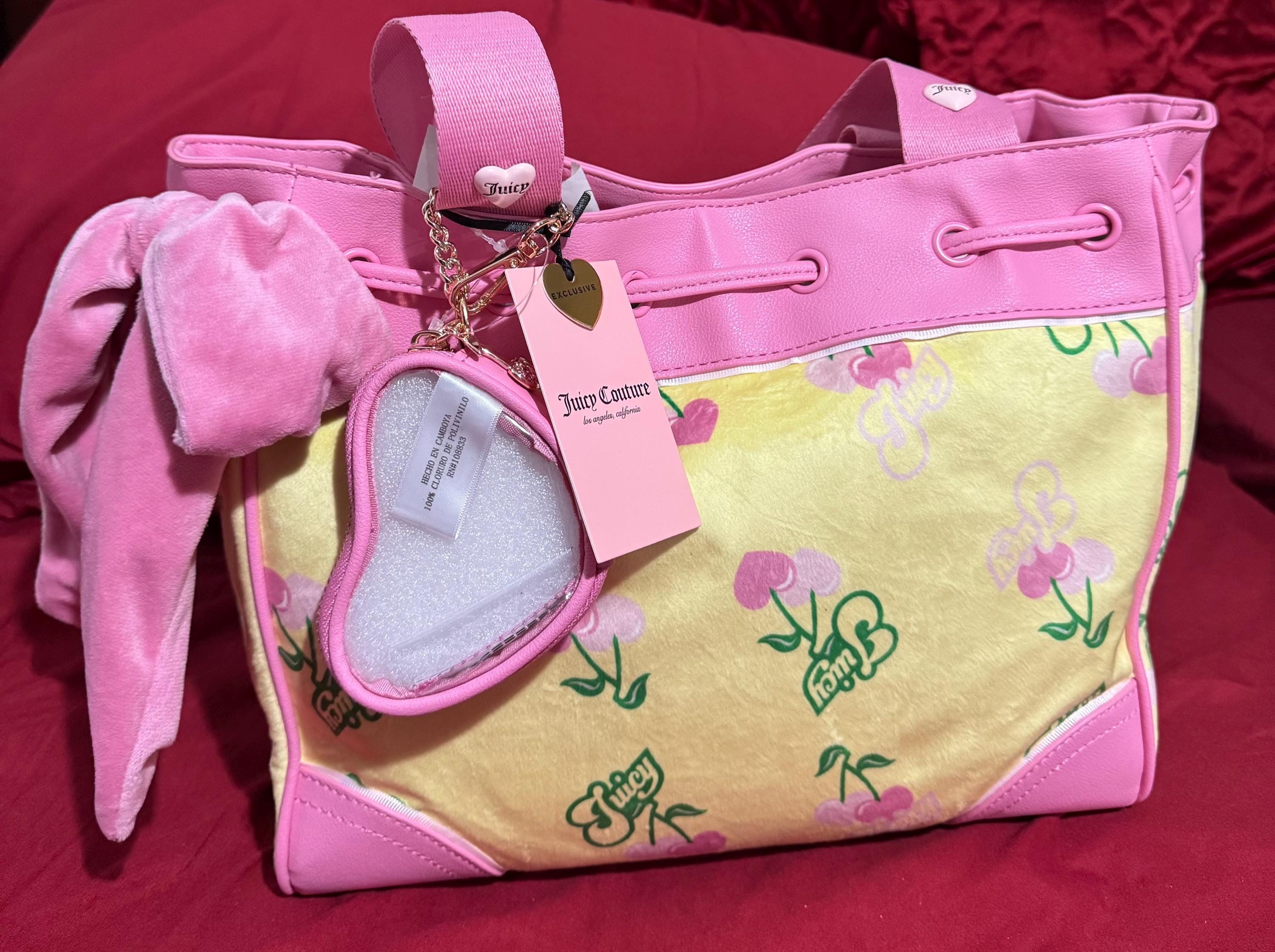 Juicy Couture Retro Juicy Cherry Gelato Daydreamer Tote Bag Yellow