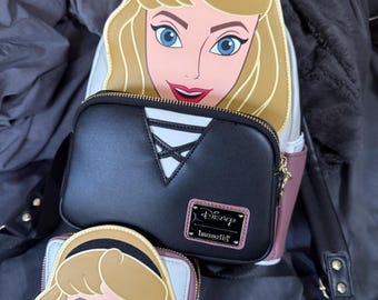 Loungefly Disney Sleeping Beauty 2024 with Matching Wallet Mini Backpack NWT. Condition is new.