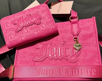 Juicy Couture Upgrade U Mini Tote Juicy Pink Brand New With Matching Wallet 119.00