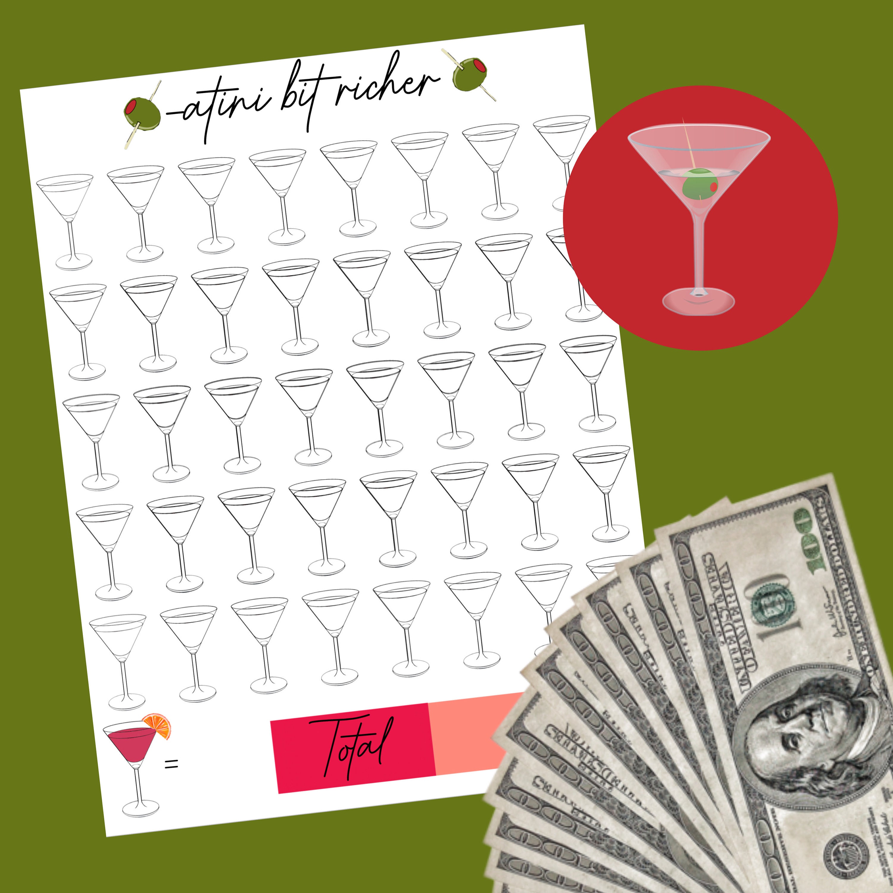 Digital Download -Atini Bit Richer Budgeting Savings Challenge