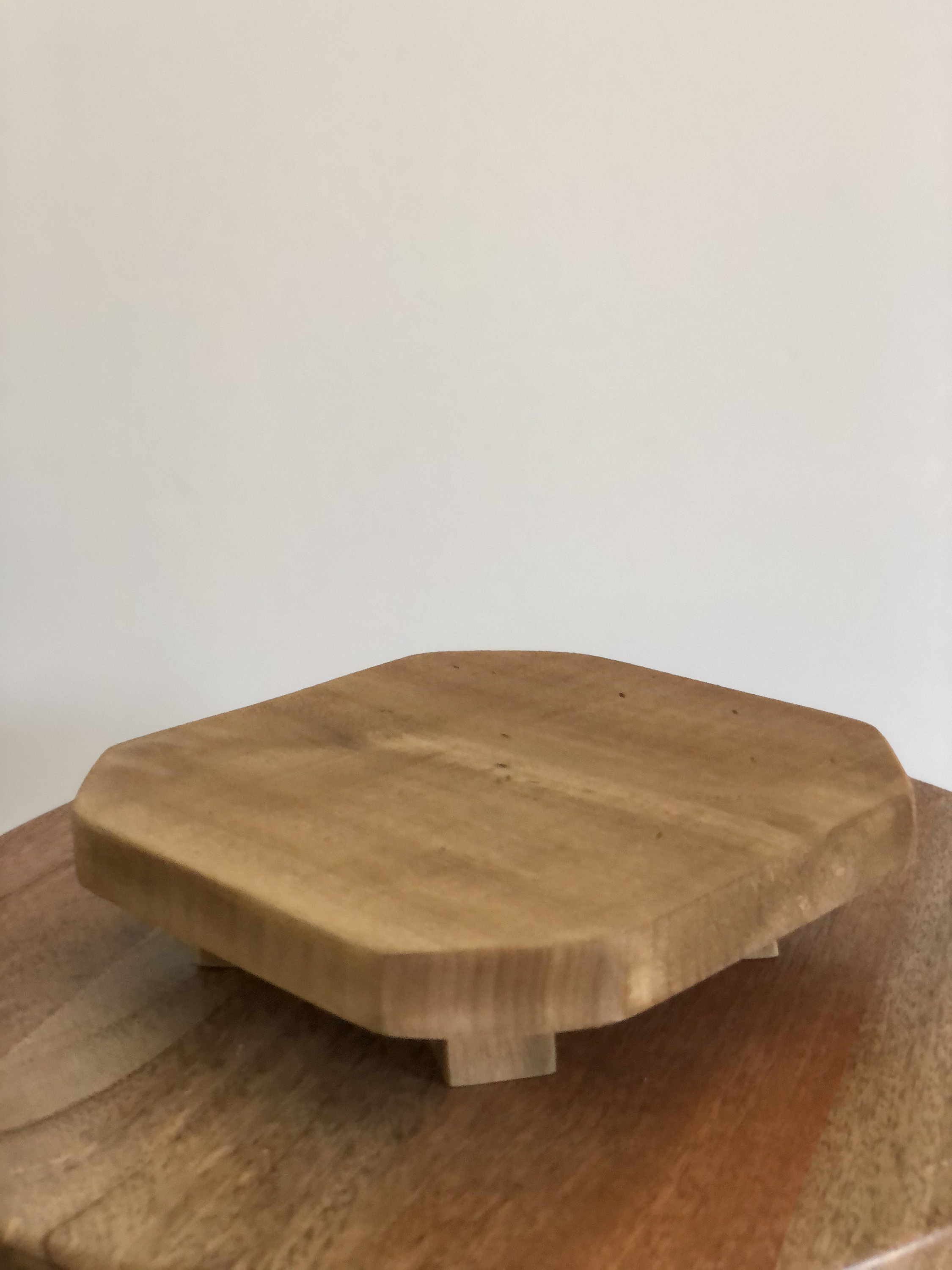 Medium Wood Riser / Wood Tray / Kitchen Riser / Rustic Tray / Etsy