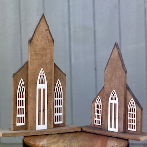 Rustic Wooden Church, Reclaimed Wood