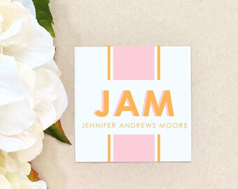 Colorful Stickers Personalized Monogram Custom Colorful Gift Wrap Party Packaging Housewarming thanks everyday gifting colorful kids school