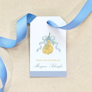 De la cocina de etiquetas de regalo personalizadas Hornear fruta de pera Cocinar Un regalo para usted Un regalo de papel de regalo personalizado Embalaje personalizado