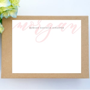 Papelería personalizada Tarjetas clásicas de escritura. Juego de papelería monograma personalizado. regalo de graduación de nota de agradecimiento de tarjeta personalizada femenina