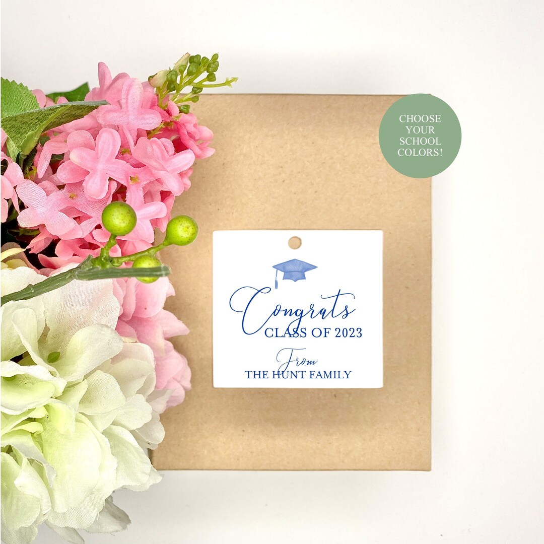 Congrats Class of 2023 Graduate Happy Graduation Personalized Gift Tag ...