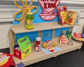 Krusty Krab Spongebob Display Shelf for Miniverse Make It Mini