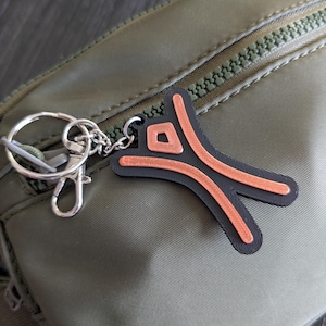 Burning Man Themed Keychain bag clip gift