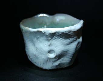 Ryumon Guinomi - [ GW001 ]  Art Ceramics Yunomi Guinomi Bowl Vessel Glass Dish Tea bowl